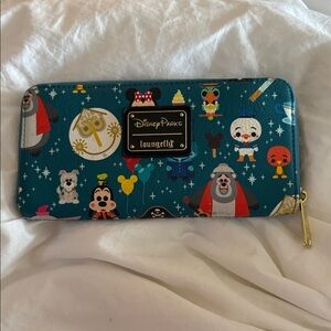 Loungefly Disney Parks Blue Character Large Wallet